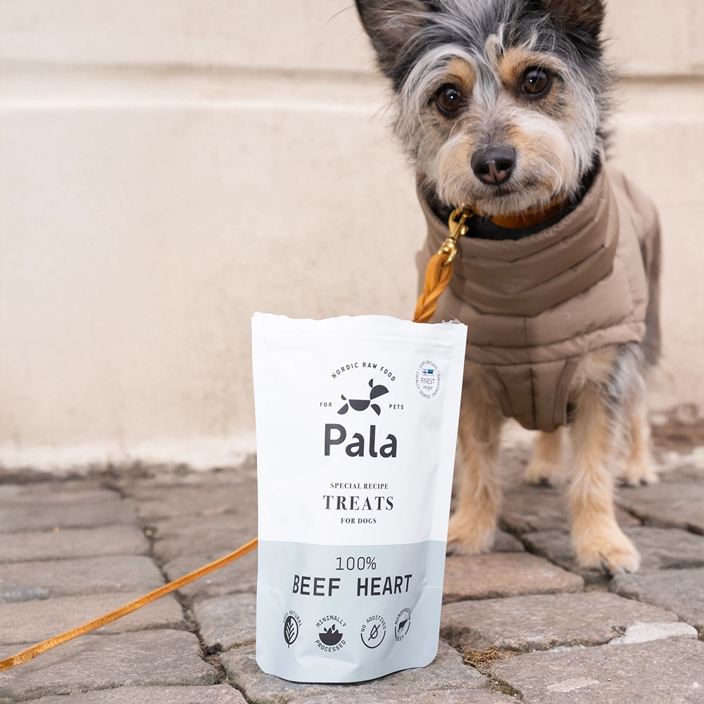 Luxury dog treats are available in several flavors lamb, duck, beef and rabbit