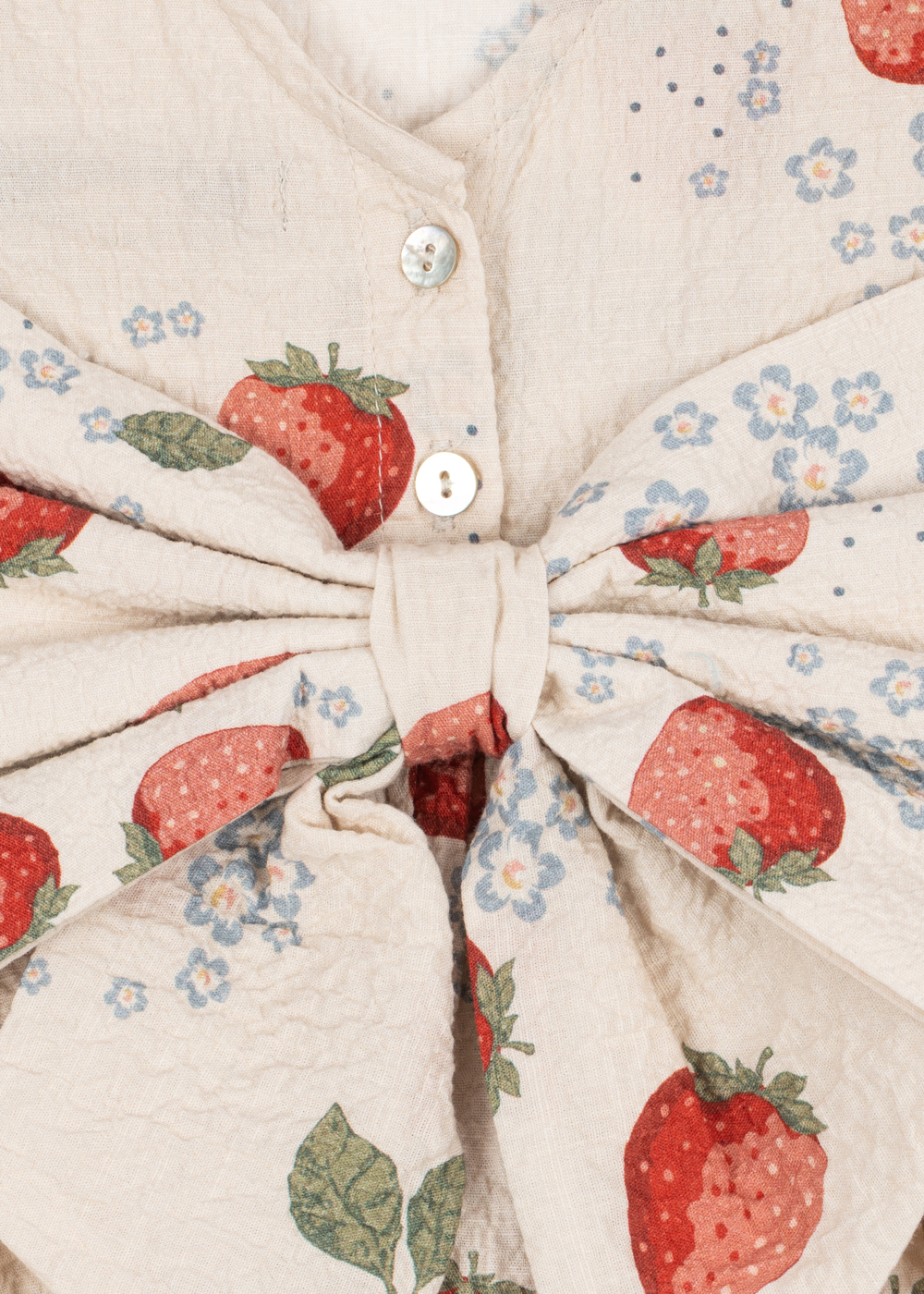 AVA SS BOW DRESS GOTS MARMELADE SUN - 3