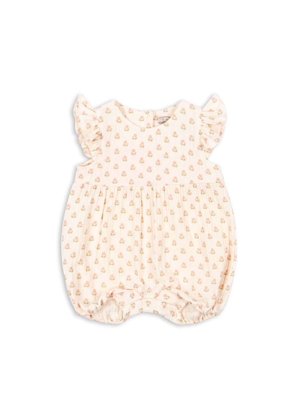 COCO FRILL ROMPER GOTS CARTA ROSA