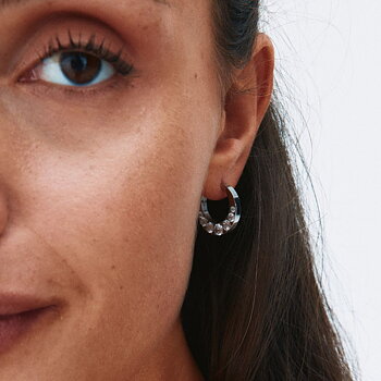 Edblad Monarch hoops L silver