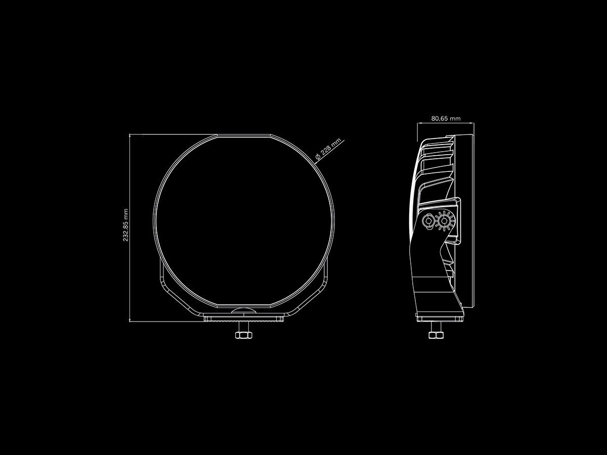 Siberia Skylord 9" 125W LED extraljus - 3
