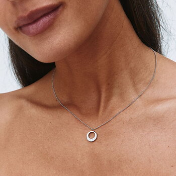 Edblad Monarch halsband S silver