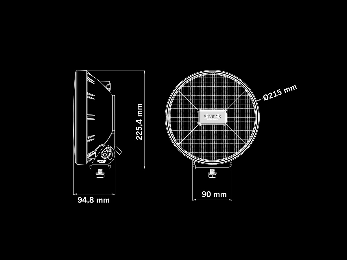 IZE LED OG 9" 170W LED extraljus - 3