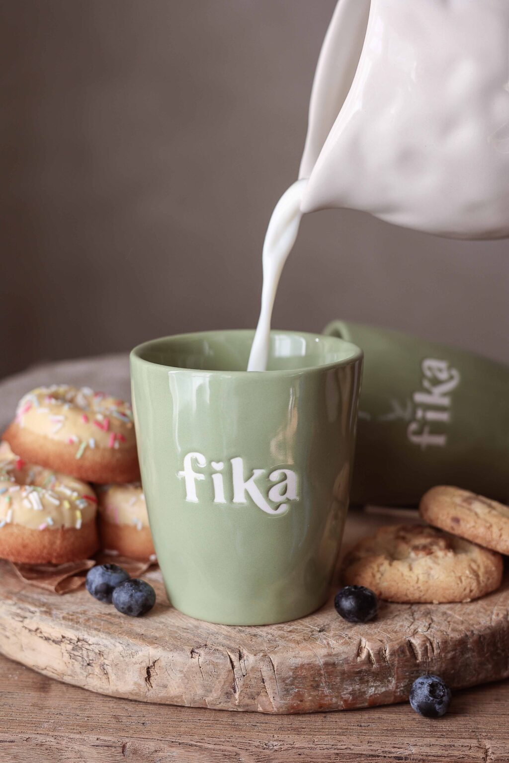Mug Fika grön - Majas Cottage