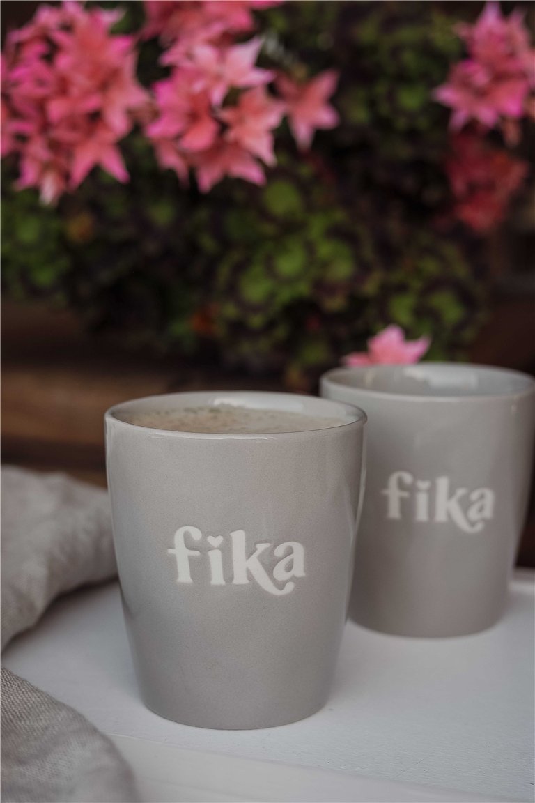 Mug Fika gray - Majas Cottage
