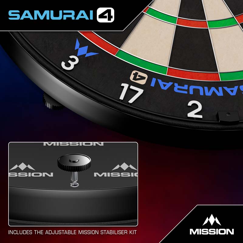 Mission Darttavla Samurai 4 White Spider - 9