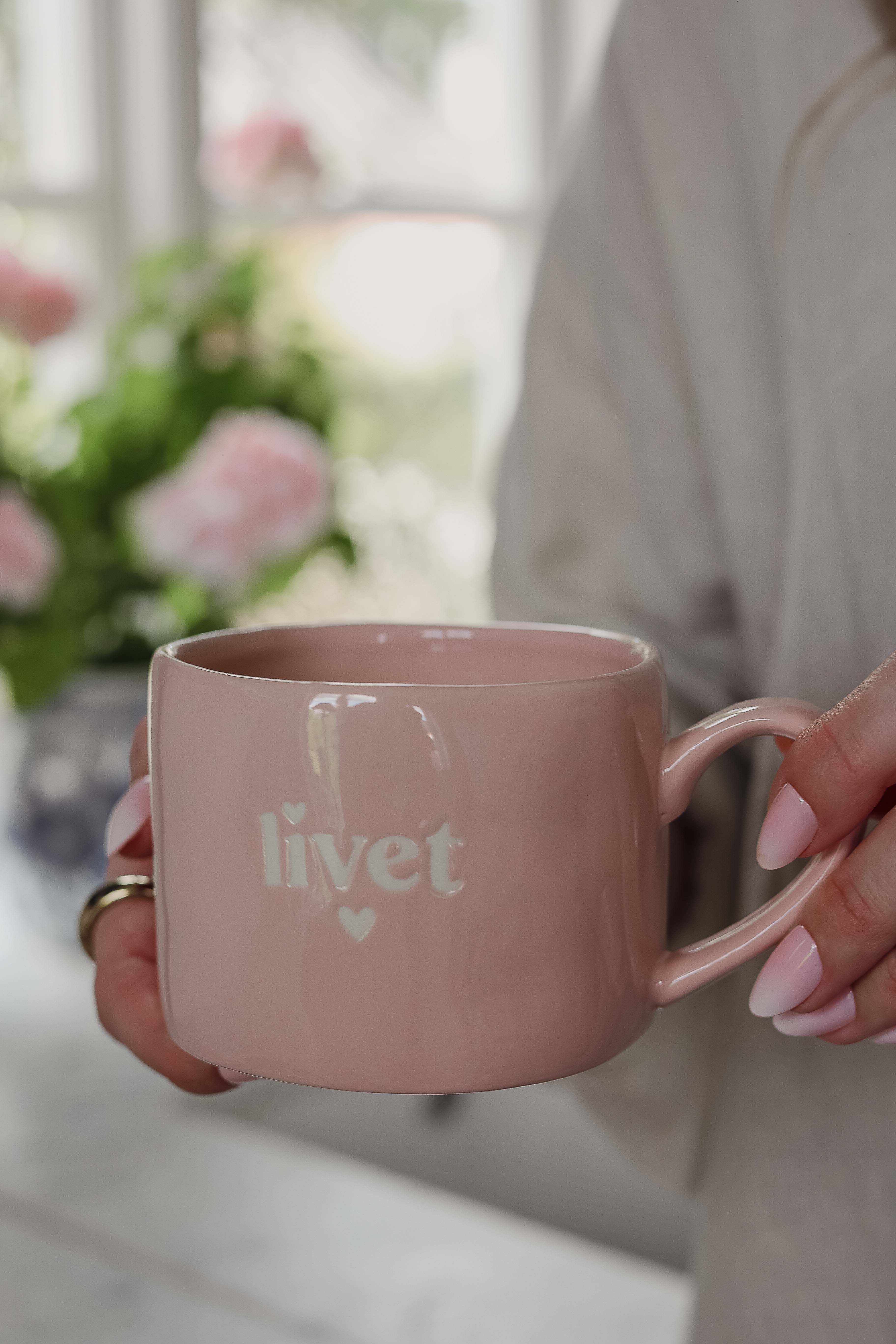 Mug Livet pink - Majas Cottage