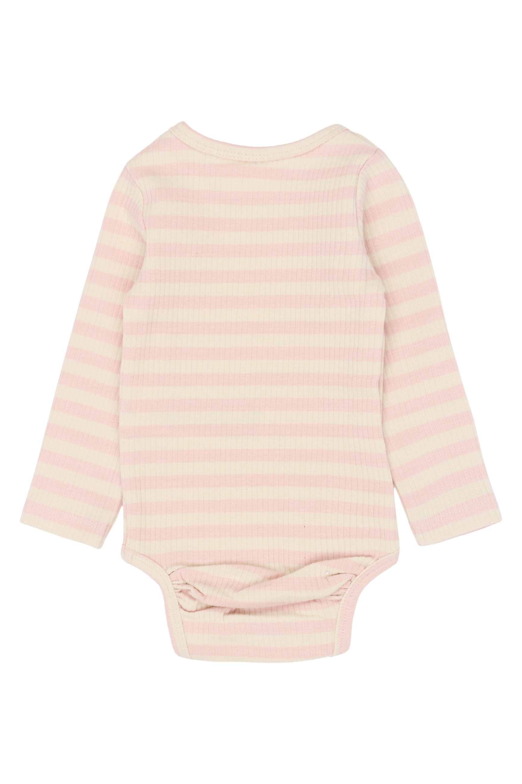 TNSBFro LS Rib Body Peach Whip Striped - 2