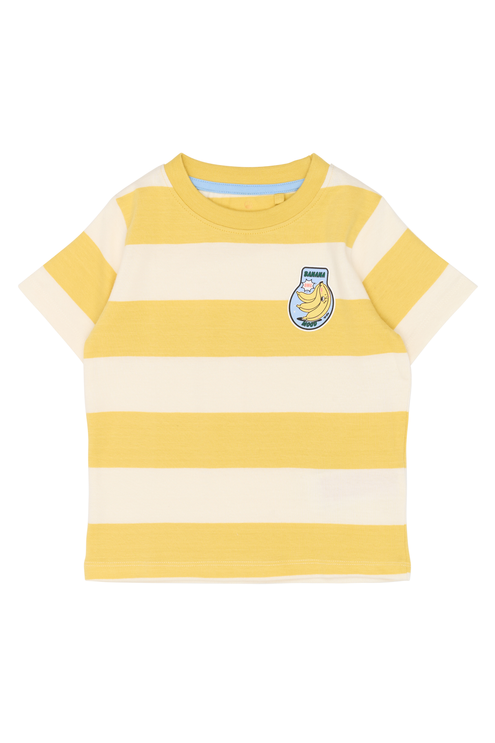 TNSTTrevor OS SS Tee Cream Gold Striped