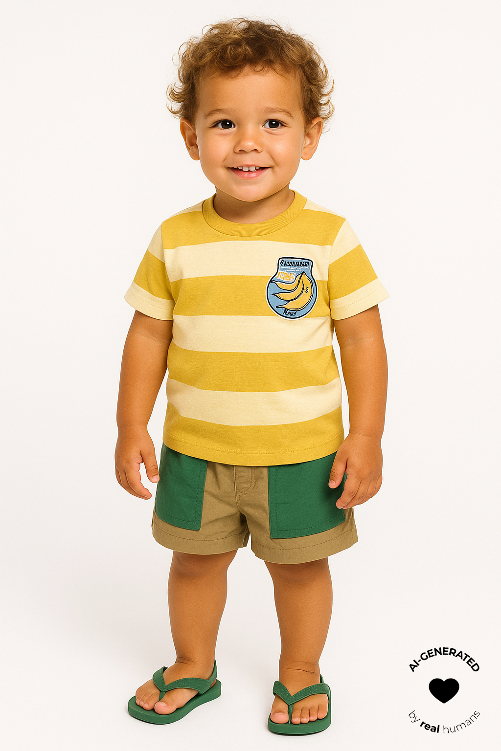 TNSTTrevor OS SS Tee Cream Gold Striped - 4