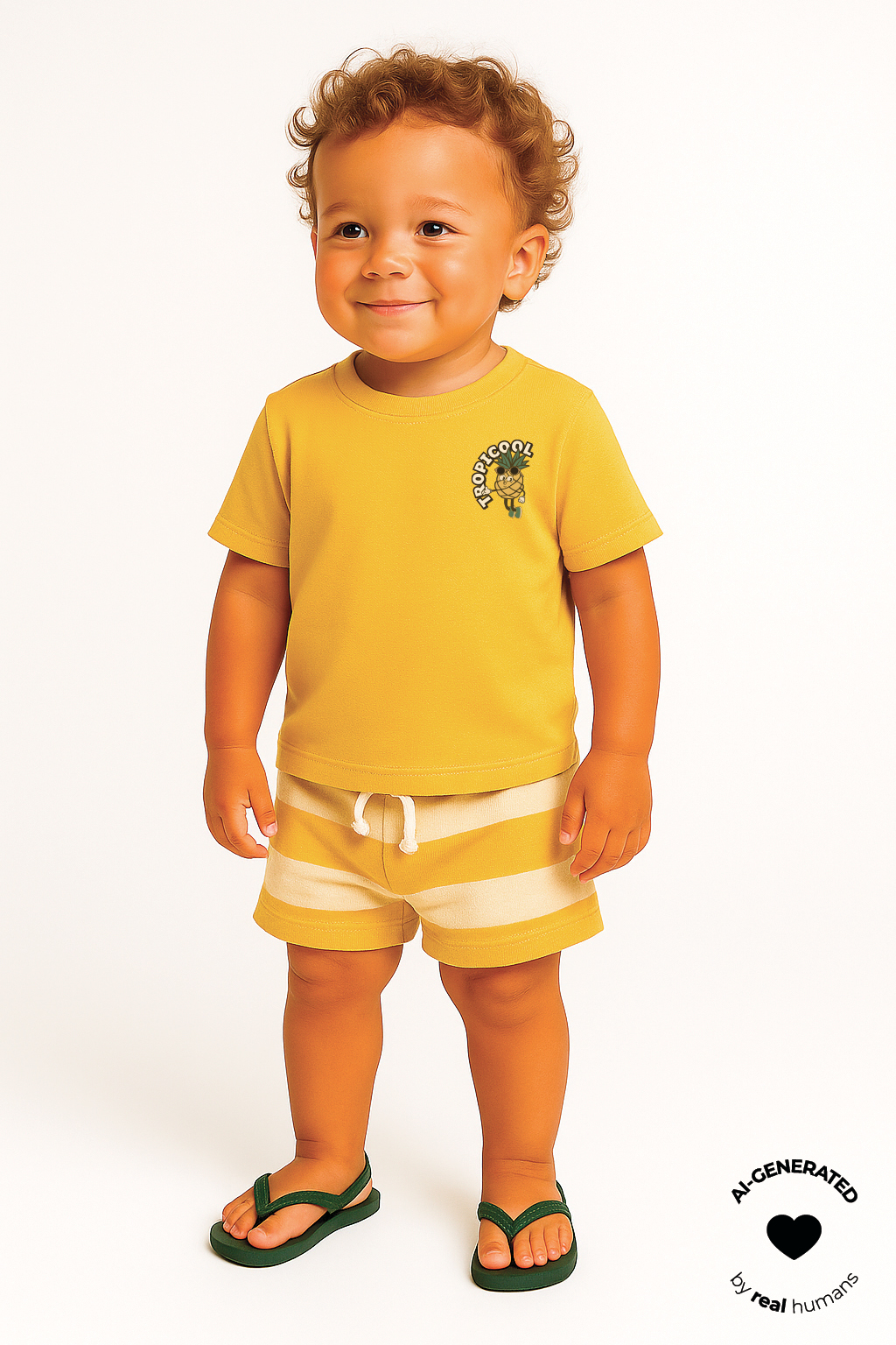 TNSTTrevor Jersey Shorts Cream Gold Striped - 4