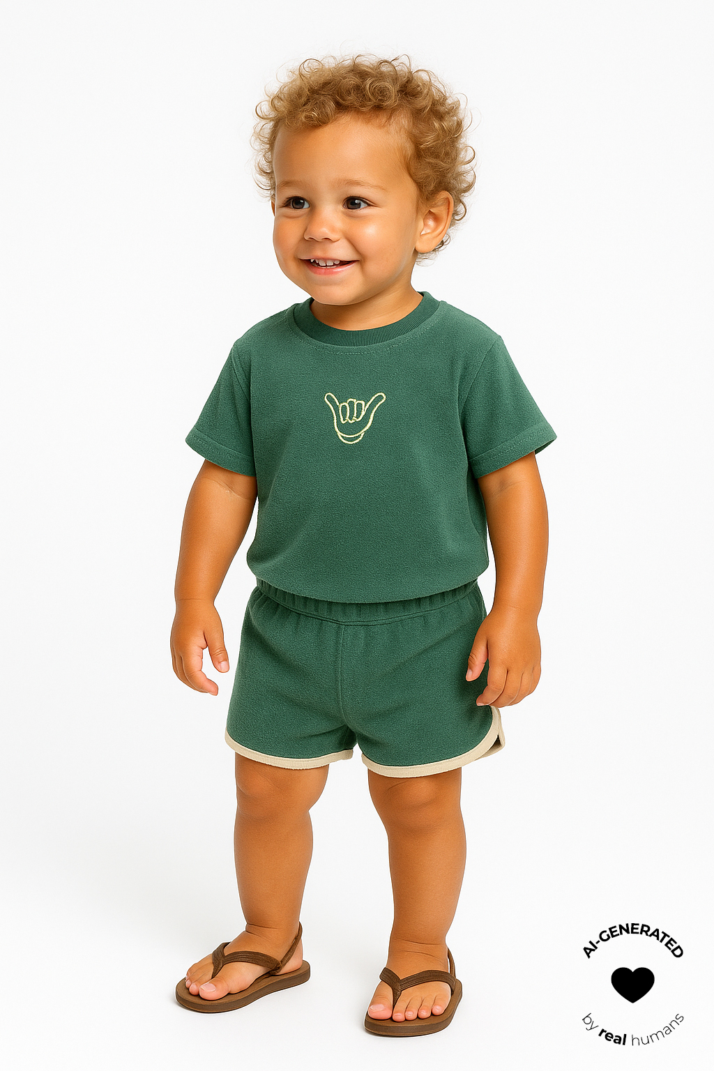 TNSTTerry Shorts Posy Green - 4