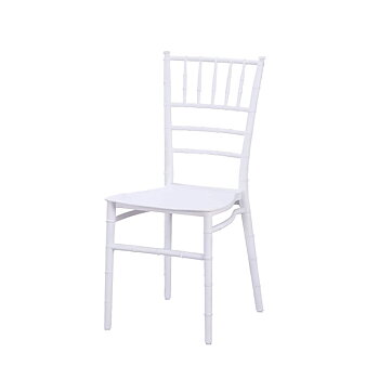Bröllopsstol CHIAVARI TIFFANY Simple  Vit Polypropen