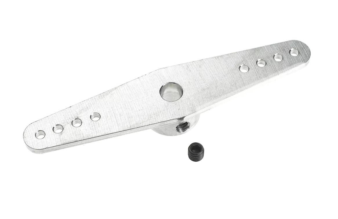 G-Force Aluminium Steering Arm - Double - Long - Shaft Dia. 4mm - 1 pc
