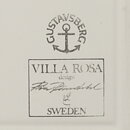 ピア・ロンダール  Villa Rosaシリーズ  鳥と木がモチーフの陶板  12cm  1985年 