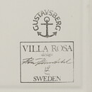 ピア・ロンダール  Villa Rosaシリーズ  鳥と木がモチーフの陶板  12cm  1985年 