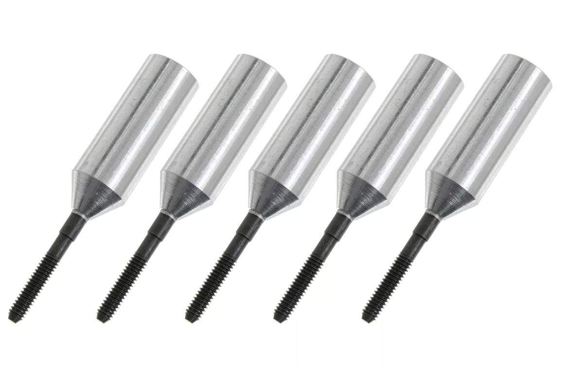 G-Force Threaded Coupler - M2 - Outer - Carbon Tube Dia. 6mm - 5 pcs
