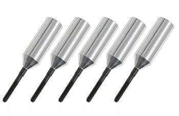 G-Force Threaded Coupler - M2 - Outer - Carbon Tube Dia. 6mm - 5 pcs