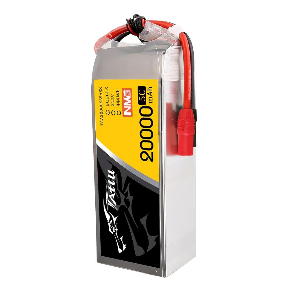 GensAce Tattu Semi-Solid 20000mAh 22.2V 5C 6S1P Lipo Batt Pack, AS150+XT150 plug - 4