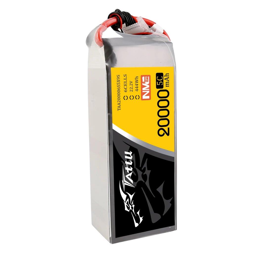 GensAce Tattu Semi-Solid 20000mAh 22.2V 5C 6S1P Lipo Battery Pack, XT90-S plug - 3
