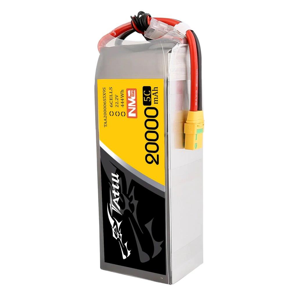 GensAce Tattu Semi-Solid 20000mAh 22.2V 5C 6S1P Lipo Battery Pack, XT90-S plug - 4