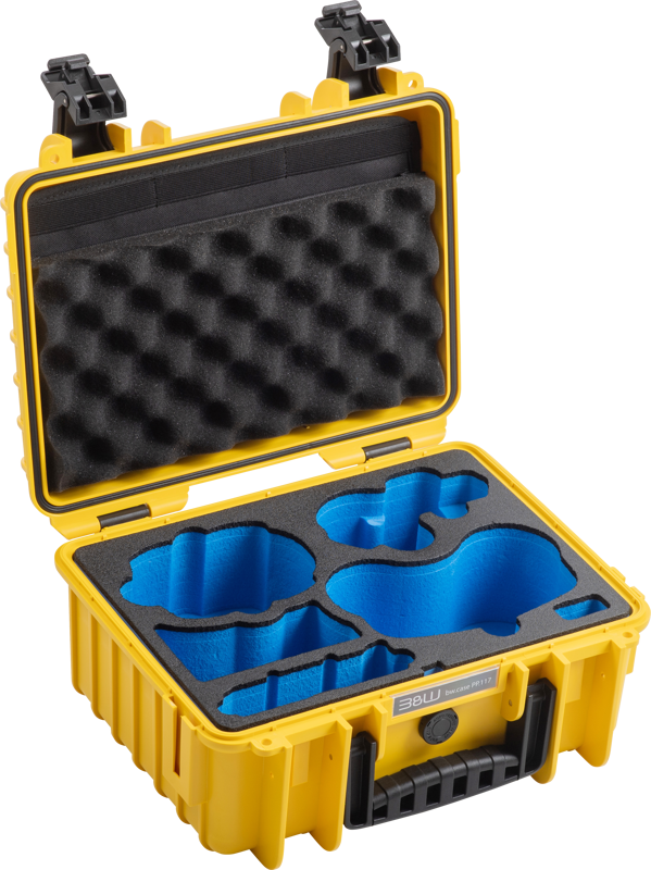 B&W Outdoor Cases BW Outdoor Drone.case PP.117.Antigravity I Case type 3000 I Antigravity A1 I Yellow