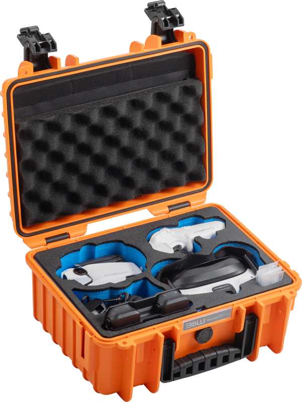 B&W Outdoor Cases BW Outdoor Drone.case PP.117.Antigravity I Case type 3000 I Antigravity A1 I Orange - 3