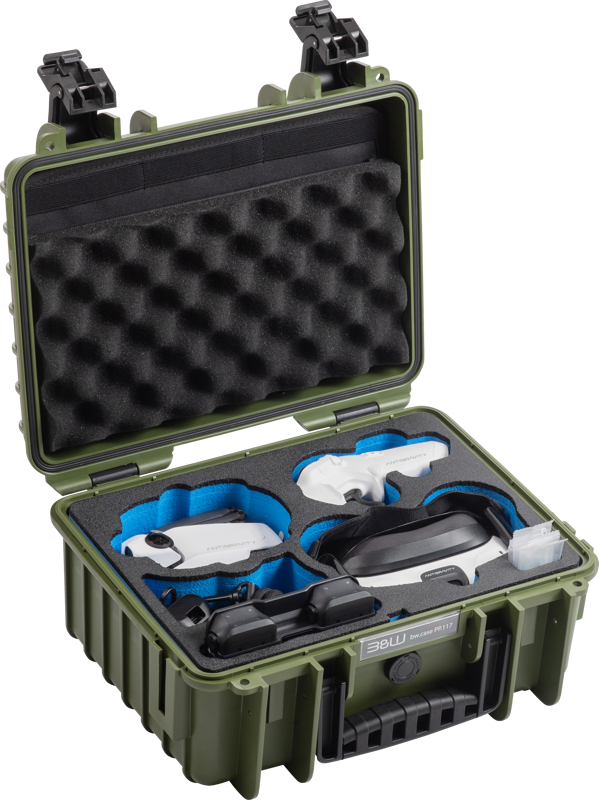 B&W Outdoor Cases BW Outdoor Drone.case PP.117.Antigravity I Case type 3000 I Antigravity A1 I Bronze Green - 3