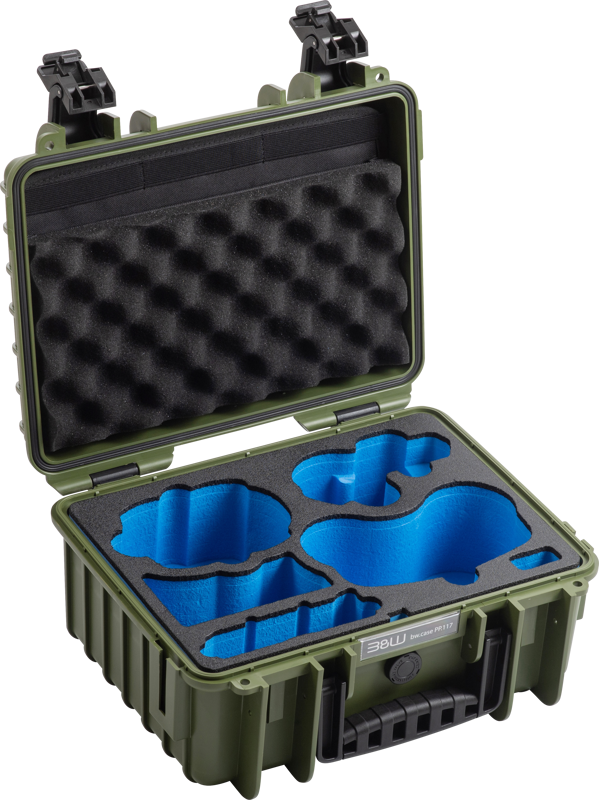 B&W Outdoor Cases BW Outdoor Drone.case PP.117.Antigravity I Case type 3000 I Antigravity A1 I Bronze Green