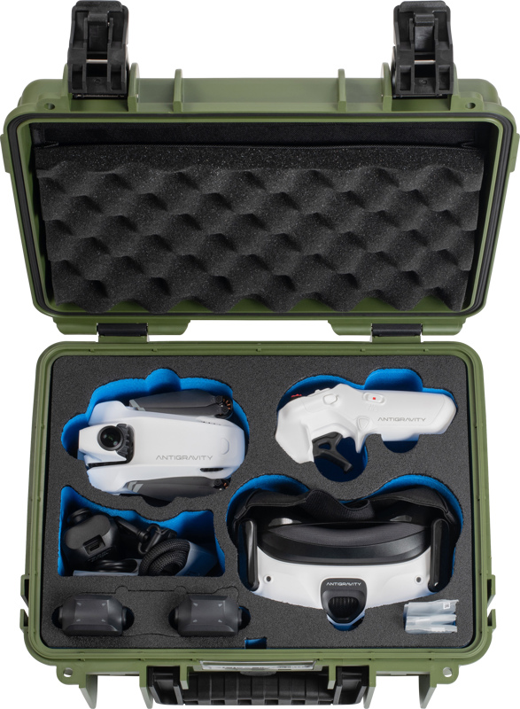 B&W Outdoor Cases BW Outdoor Drone.case PP.117.Antigravity I Case type 3000 I Antigravity A1 I Bronze Green - 4