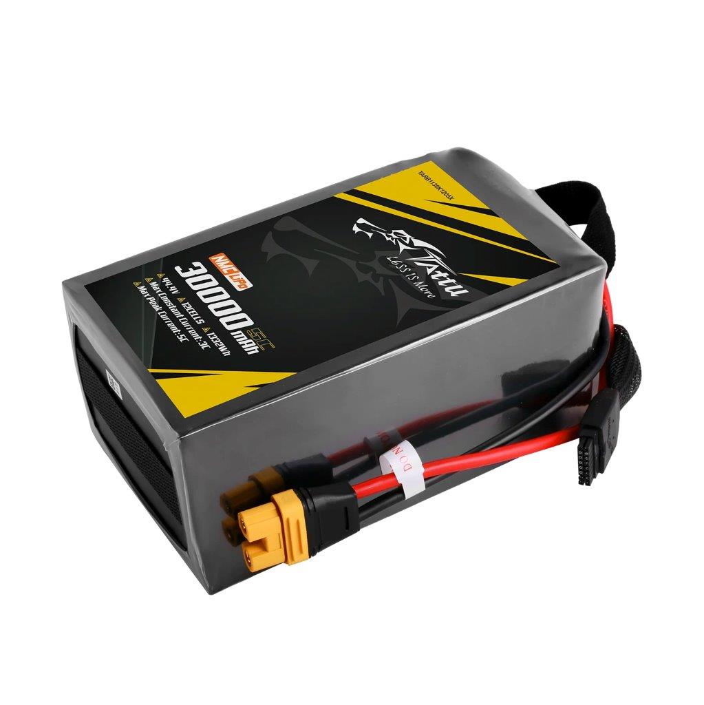 GensAce Tattu Semi-solid 30000mAh 5C 44.4V 12S1P Lipo Battery Pack, AS150U Plug - 4