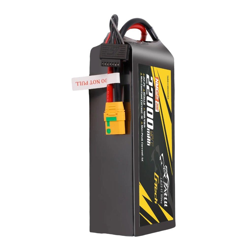 Tattu Semi-solid 300Wh/kg 22000mAh 5C 22.2V 6S1P G-Tech Lipo Batt Pack, XT90S-F - 4