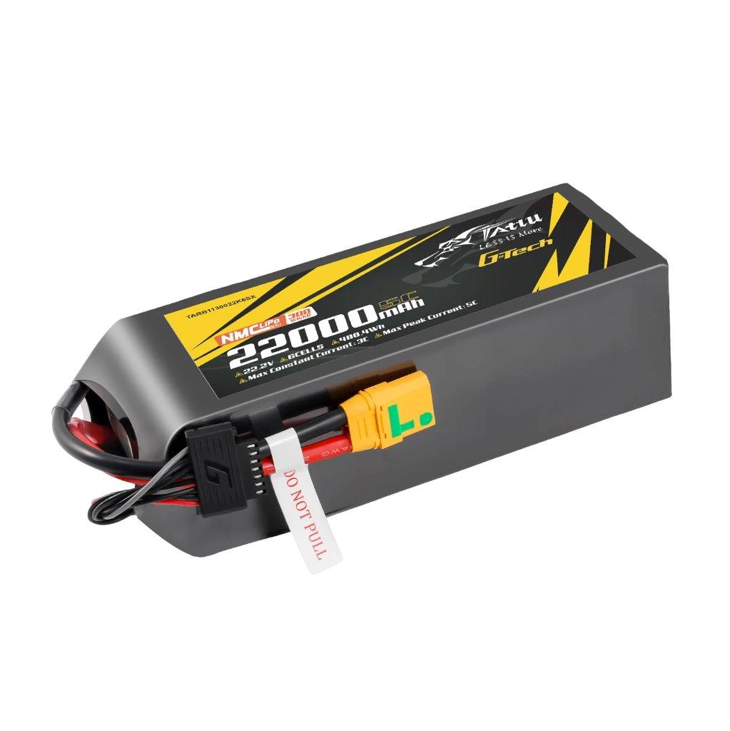 Tattu Semi-solid 300Wh/kg 22000mAh 5C 22.2V 6S1P G-Tech Lipo Batt Pack, XT90S-F - 3