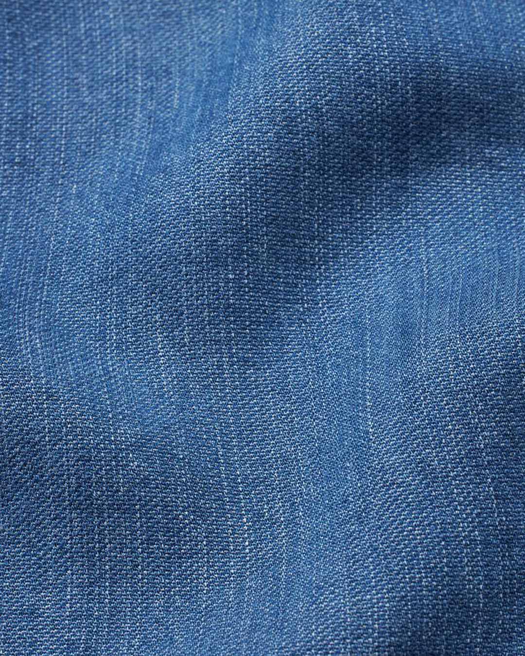 Jeanskjol Selithia slits fram mellanblå denim - 7