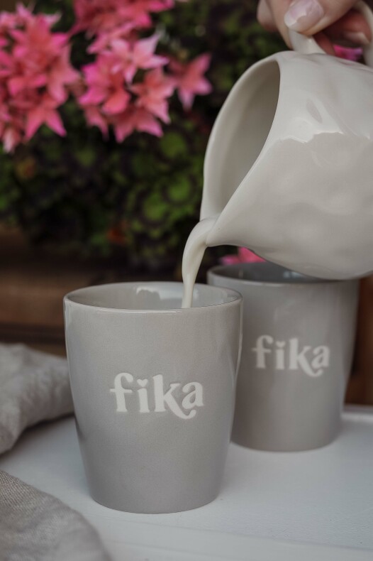 Mugg - Fika - Grå - Majas Cottage - 2
