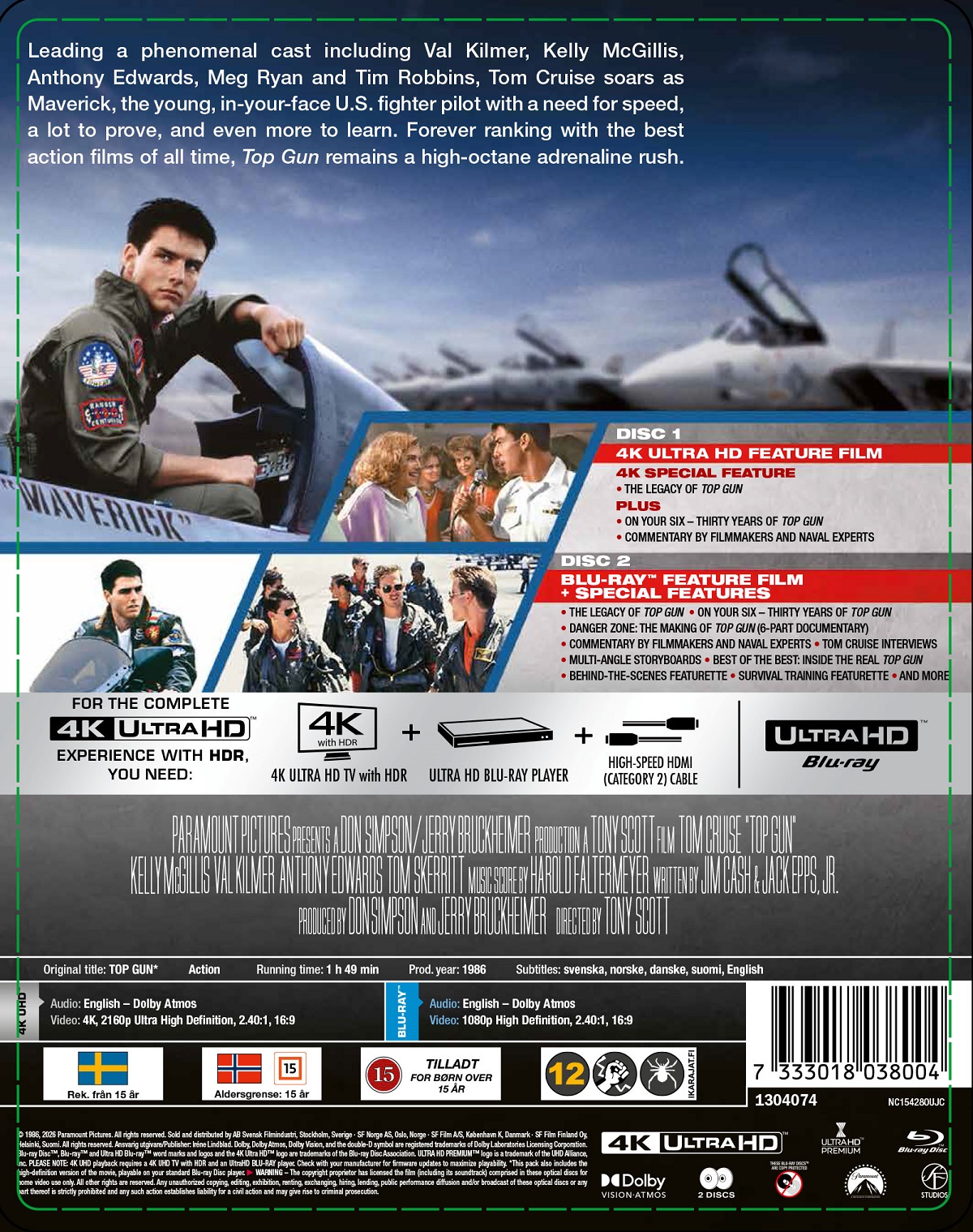 Top Gun (Limited Edition Steelbook) (4K Ultra HD + Blu-ray) - 2