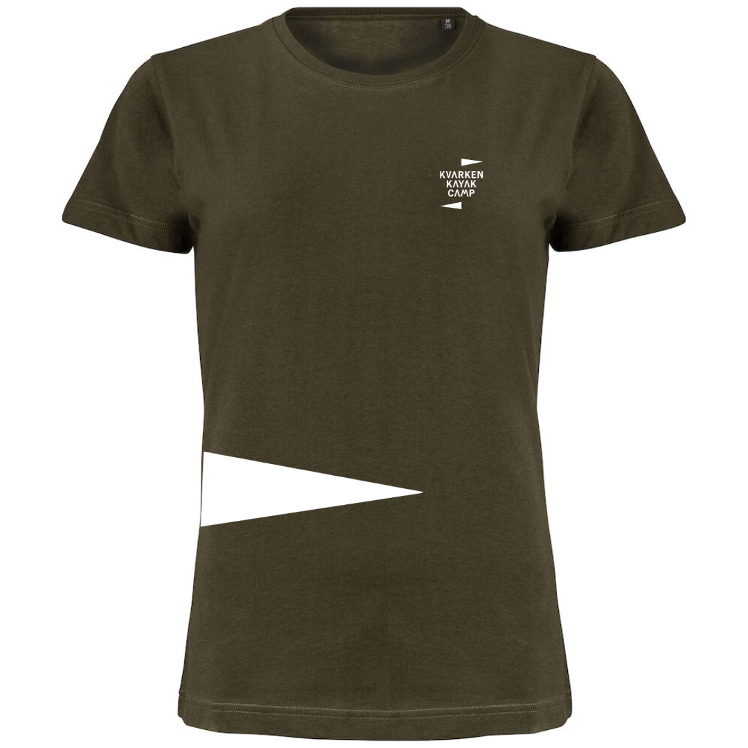 T-shirt Kvarken dimmgrön dam