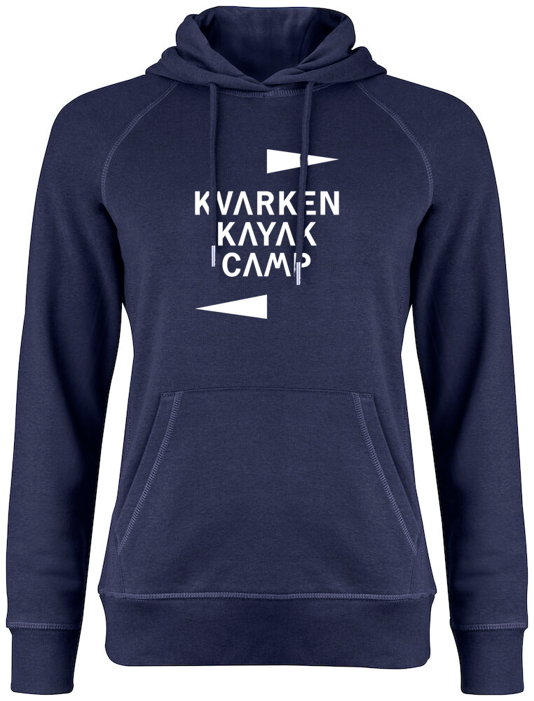Hoodtröja marinblå Kvarken dam