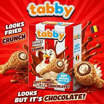 TABBY Choklad kyckling, fylld med Krämig chokladoch 50 g