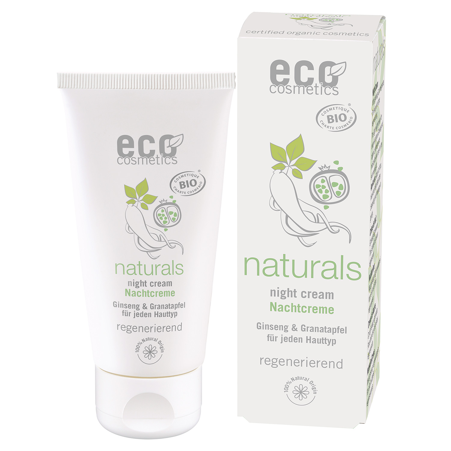 Night cream Ginseng & granatäpple 50ml x4, EKO