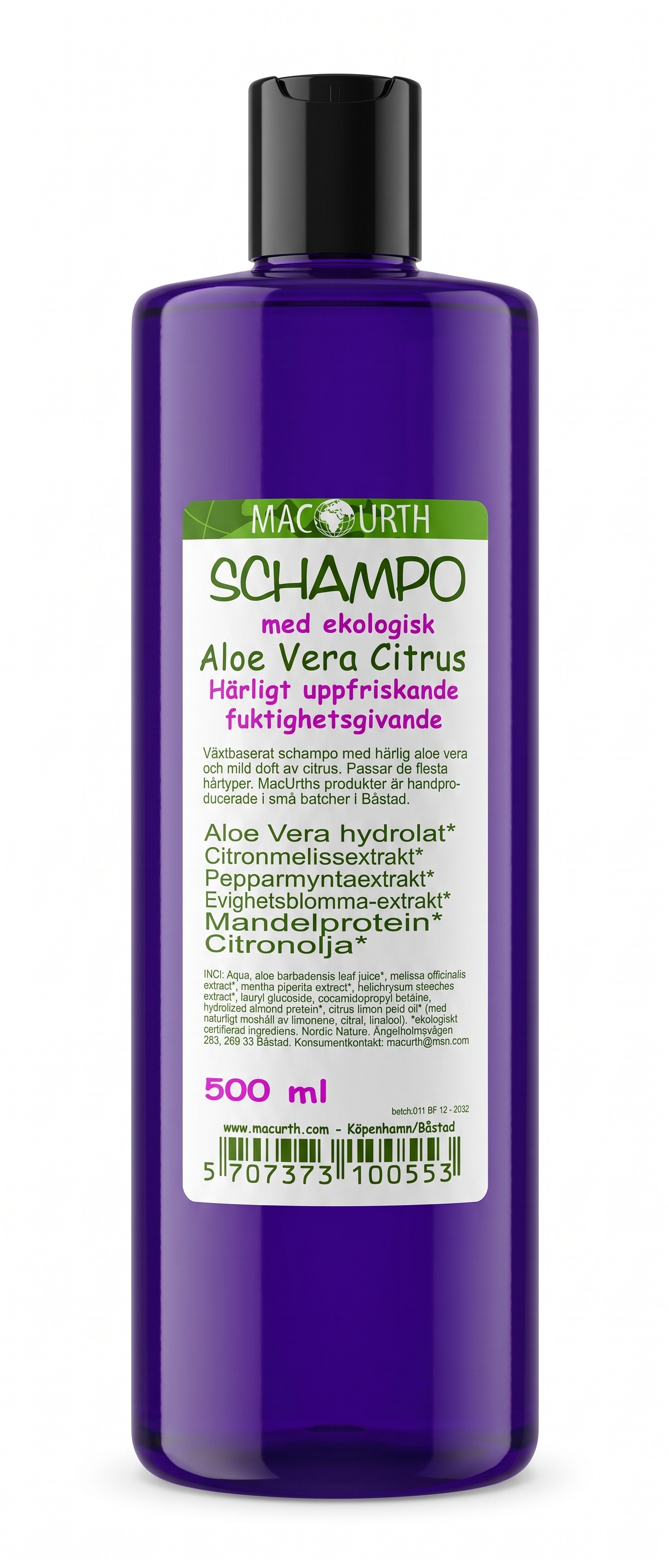 Schampo aloe vera 500ml x6