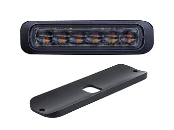 Dark Knight 6 LED riktat blixtljus - Orange