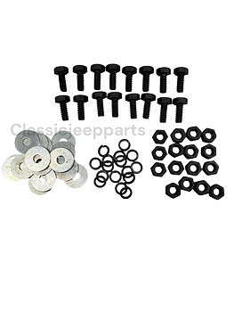 Windscreen and hood latch fixing set, Willys MB