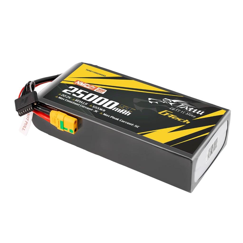 Tattu Semi-solid 300Wh/kg 25000mAh 5C 22.2V 6S1P G-Tech Lipo Batt Pack, XT90S-F - 2