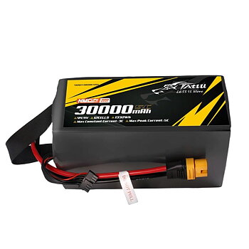Tattu Semi-solid 300Wh/kg 30000mAh 5C 44.4V 12S1P Lipo Battery Pack w/ AS15OU-F