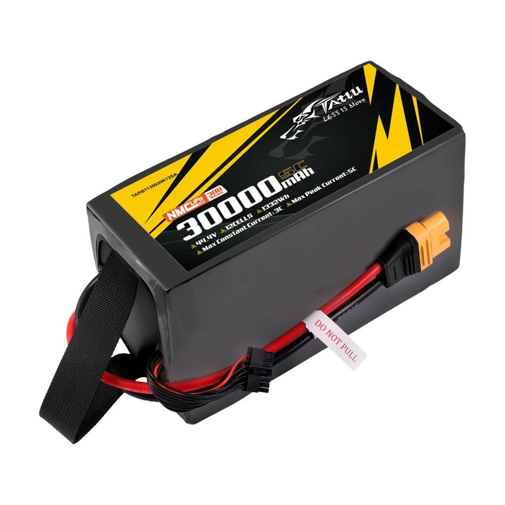 Tattu Semi-solid 300Wh/kg 30000mAh 5C 44.4V 12S1P Lipo Battery Pack w/ AS15OU-F - 3