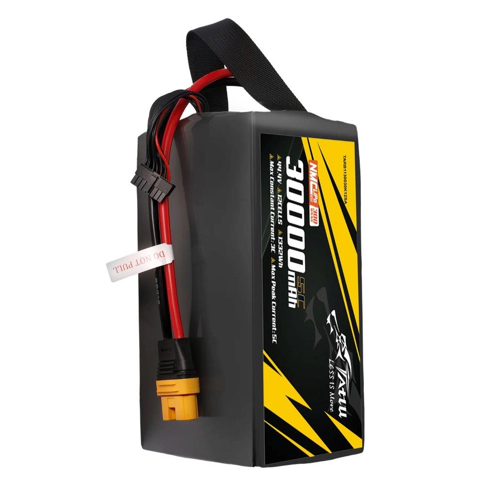 Tattu Semi-solid 300Wh/kg 30000mAh 5C 44.4V 12S1P Lipo Battery Pack w/ AS15OU-F - 4