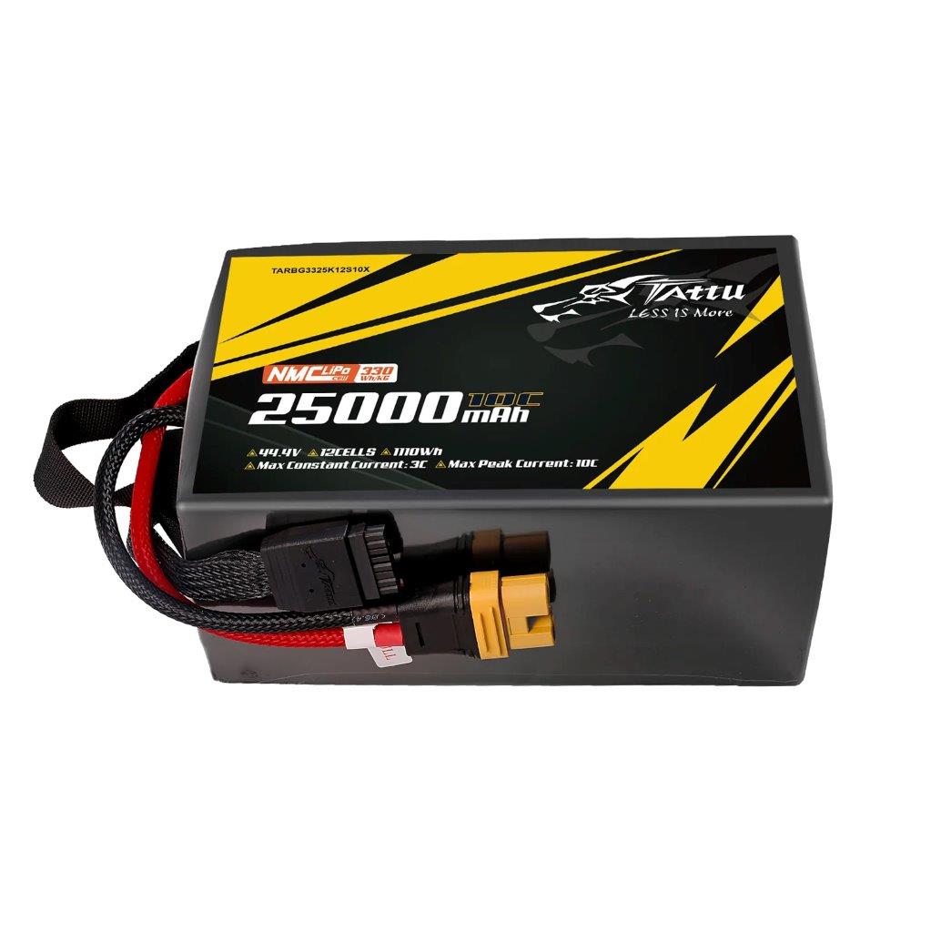 Tattu Semi-solid 330Wh/kg 25000mAh 10C 44.4V 12S1P Lipo Battery Pack, AS150U-F