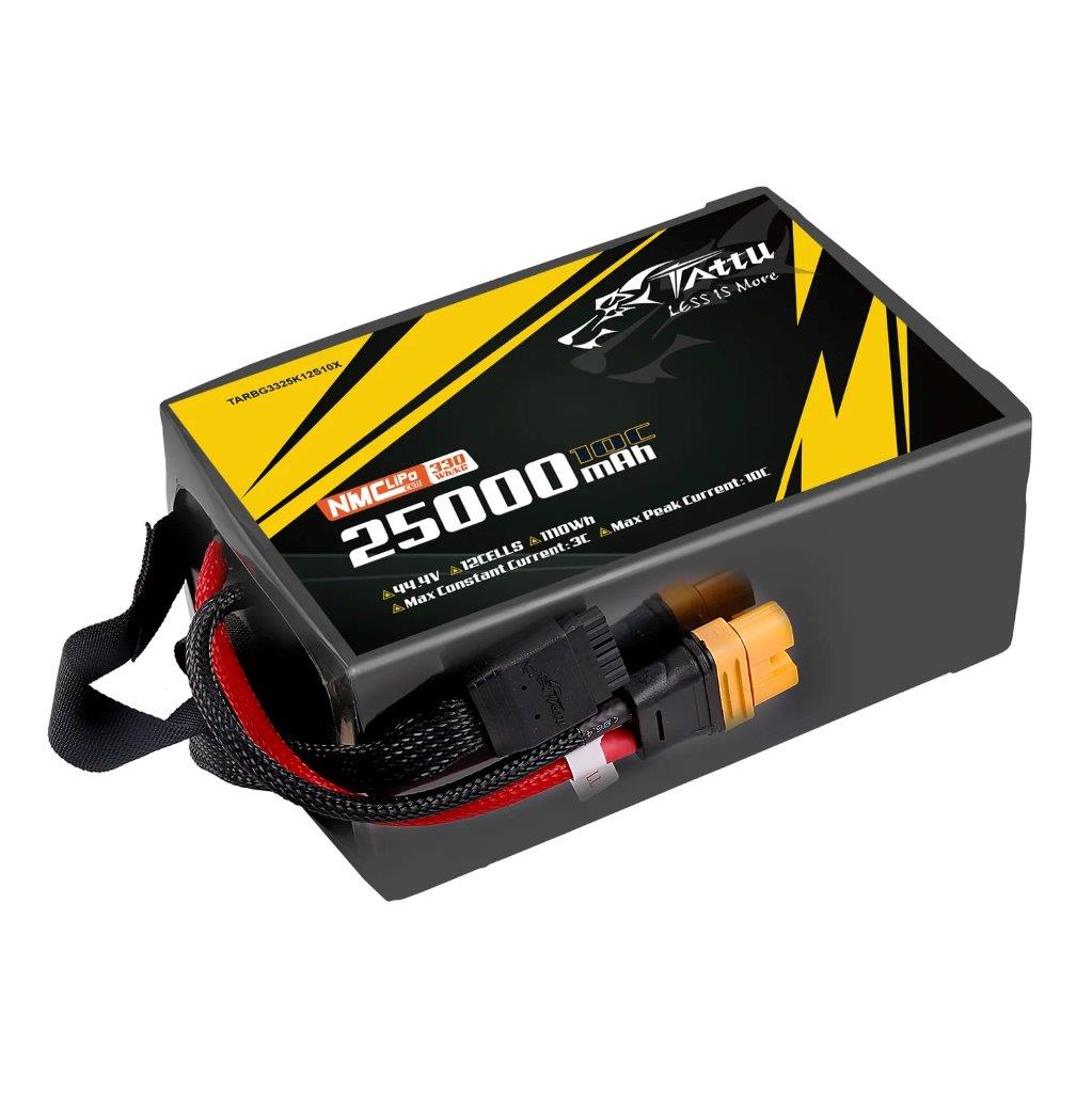 Tattu Semi-solid 330Wh/kg 25000mAh 10C 44.4V 12S1P Lipo Battery Pack, AS150U-F - 2