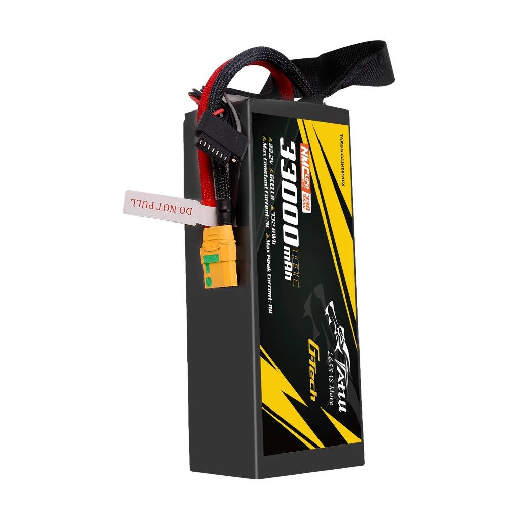 Tattu Semi-solid 330Wh/kg 33000mAh 10C 22.2V 6S1P G-Tech Lipo Batt Pack, XT90-S - 4